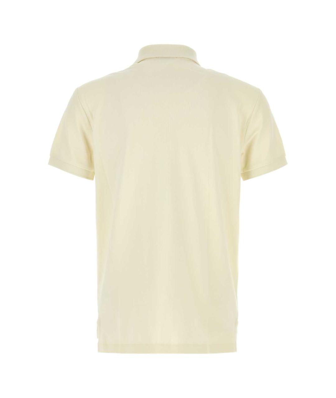 POLO RALPH LAUREN Белое хлопковое поло с коротким рукавом, фото 2