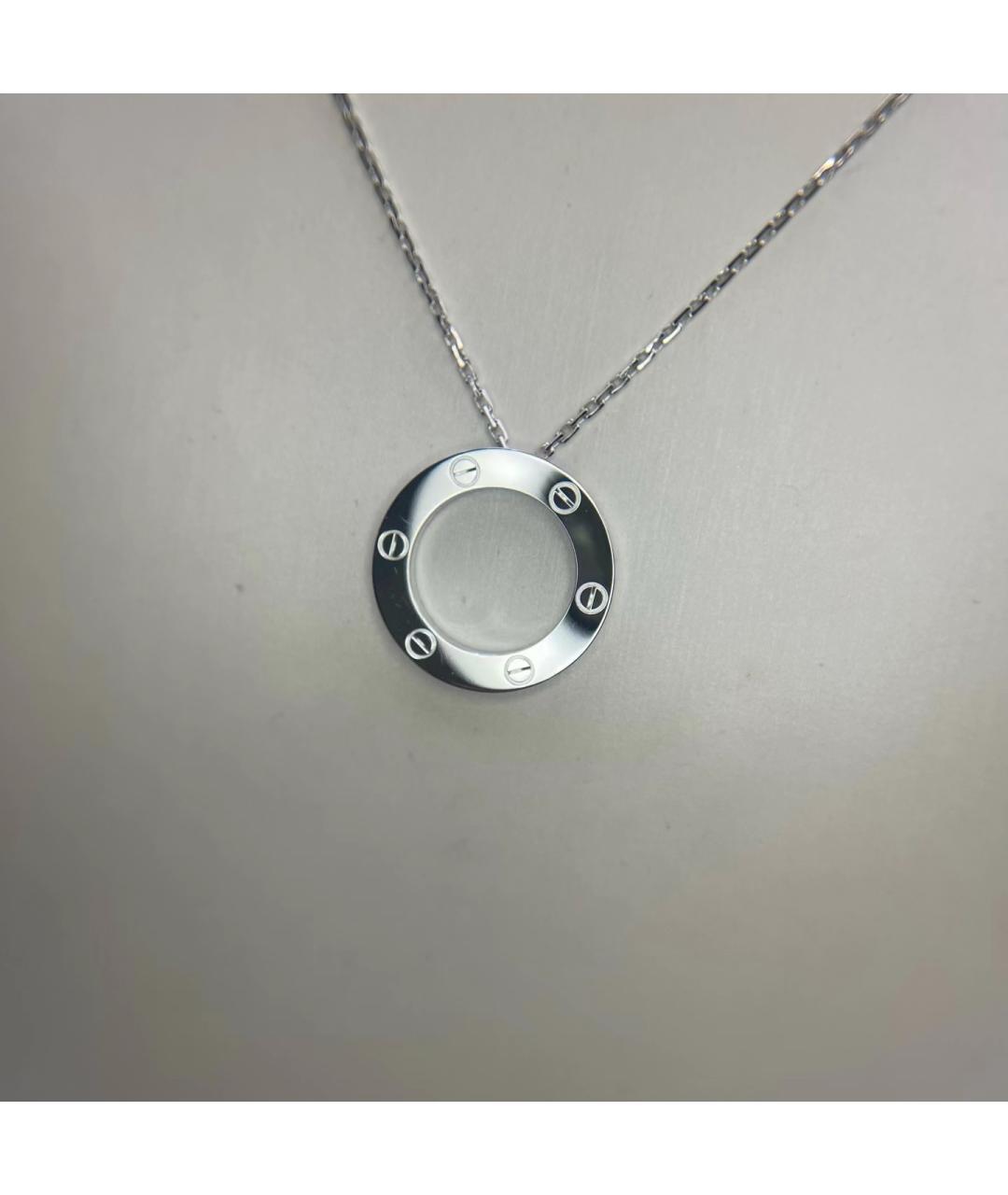 CARTIER Серебряное колье из белого золота, фото 6