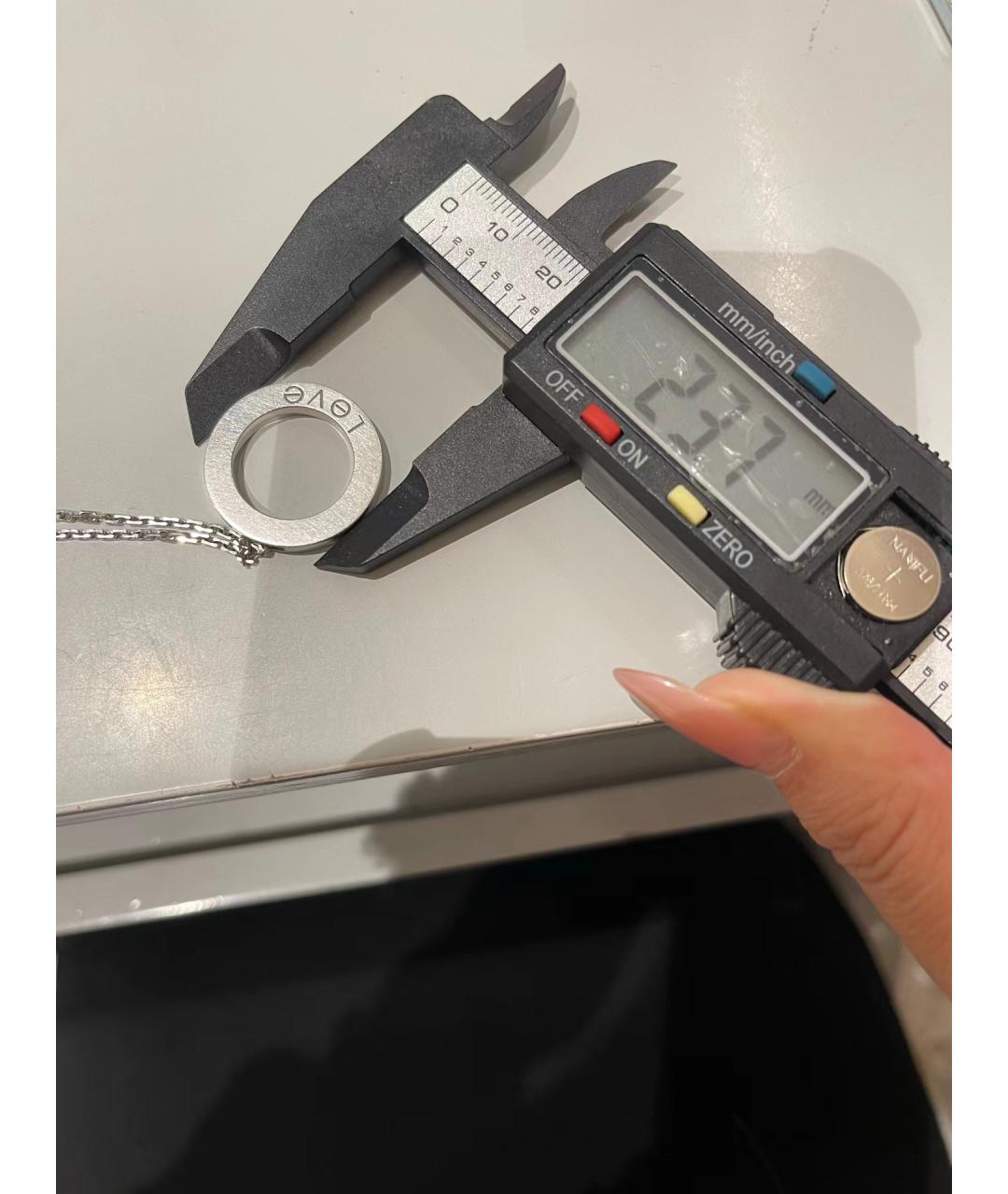 CARTIER Серебряное колье из белого золота, фото 5