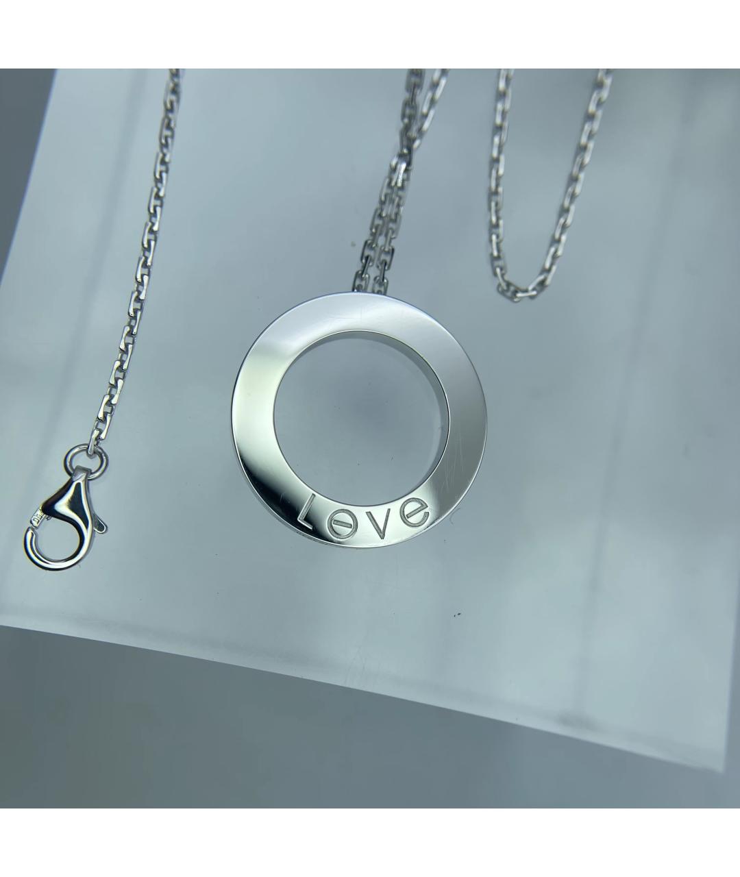 CARTIER Серебряное колье из белого золота, фото 4