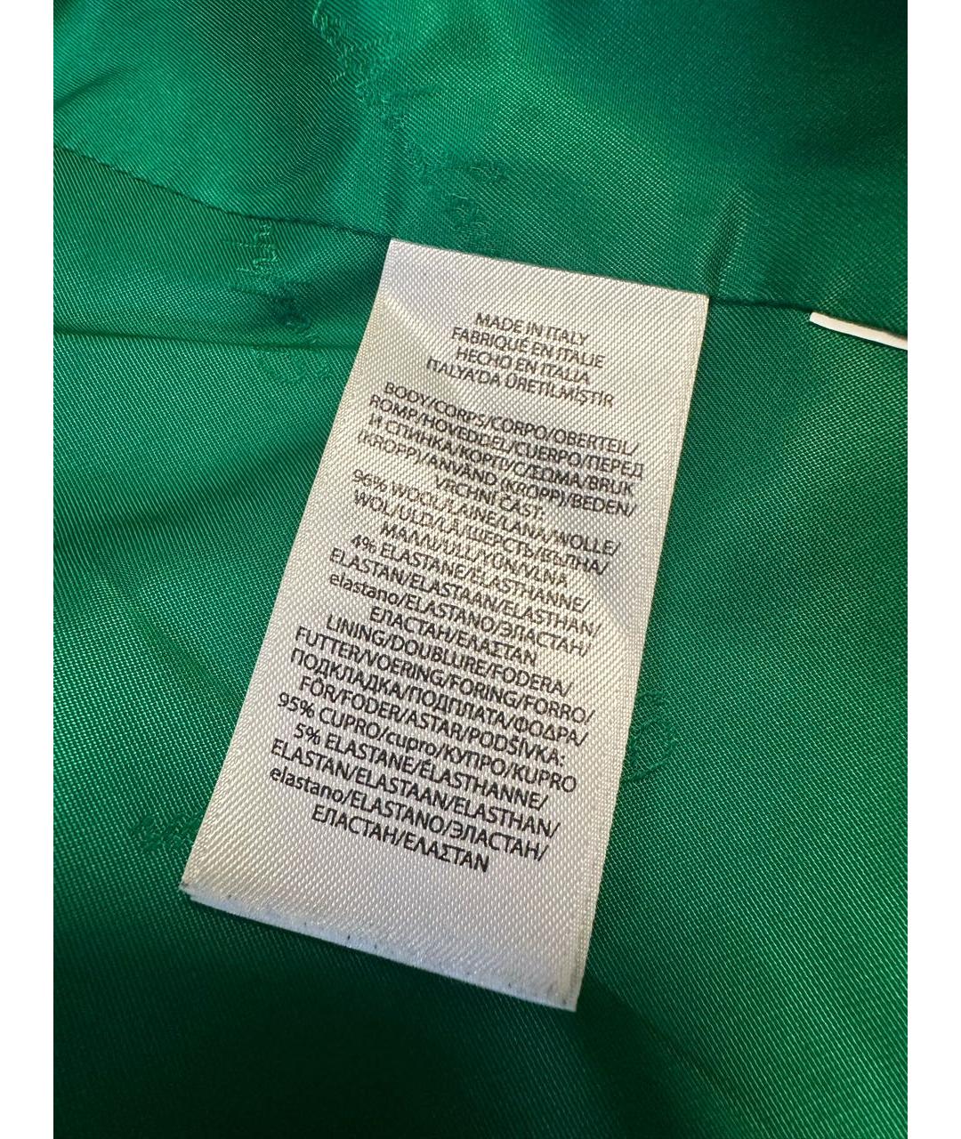 RALPH LAUREN Зеленый шерстяной жакет/пиджак, фото 4