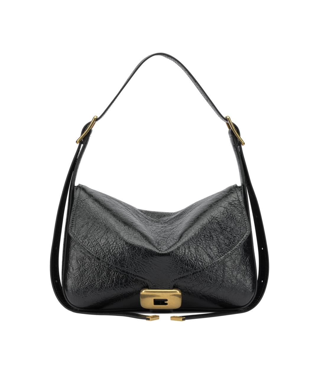 BALENCIAGA Черная кожаная сумка через плечо, фото 1