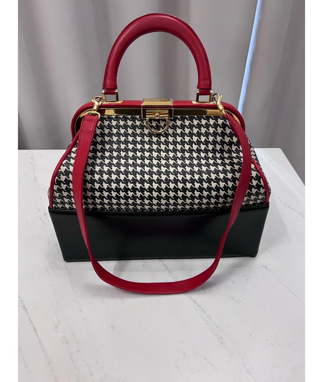 CHRISTIAN DIOR Мульти кожаная сумка с короткими ручками, фото 9