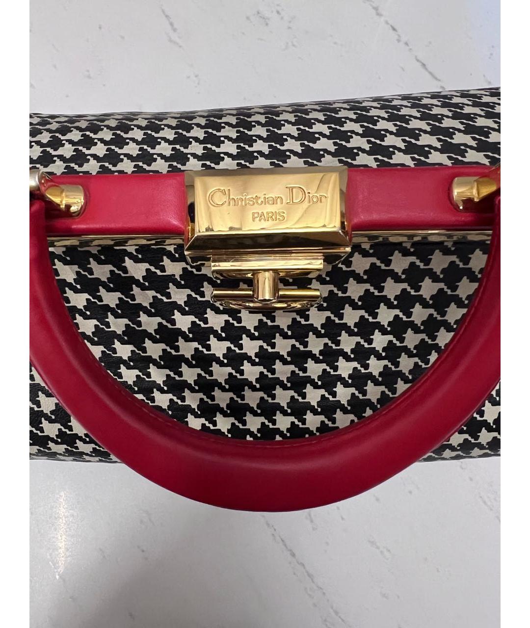 CHRISTIAN DIOR Мульти кожаная сумка с короткими ручками, фото 5