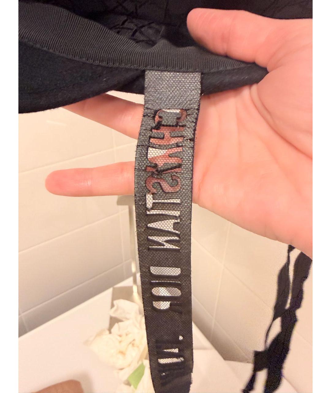 CHRISTIAN DIOR Черная шерстяная кепка, фото 6