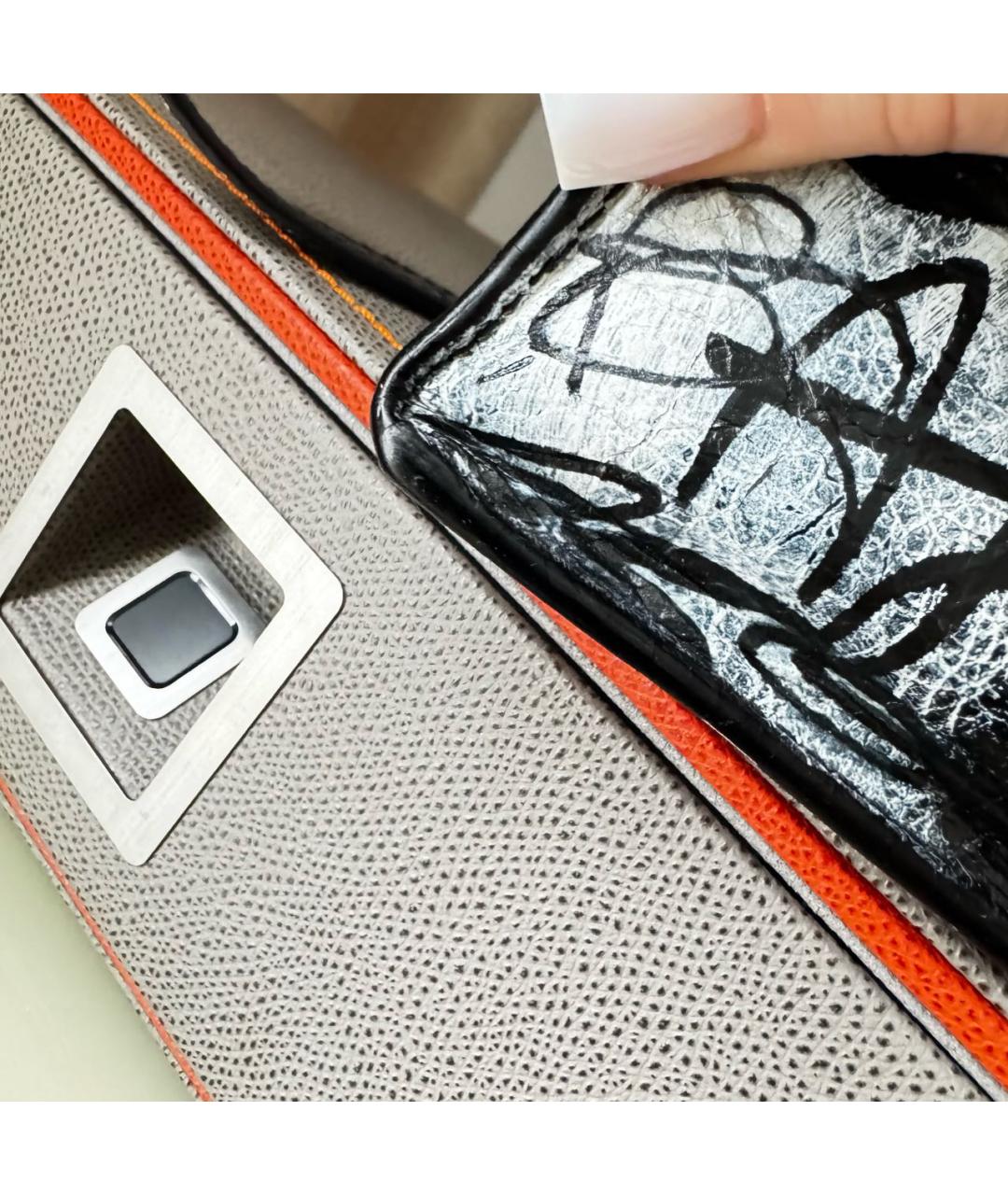 BALENCIAGA Черная кожаная сумка через плечо, фото 7