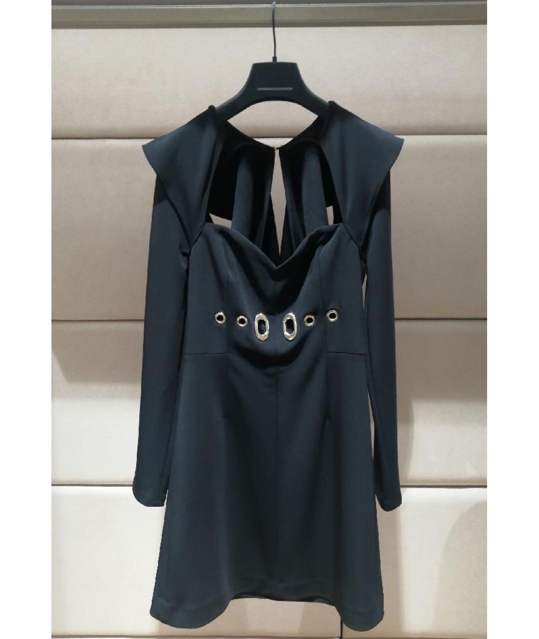 SELF-PORTRAIT Черное полиэстеровое повседневное платье, фото 2