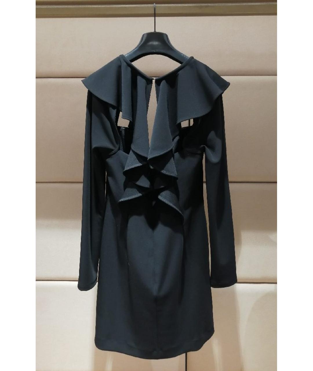 SELF-PORTRAIT Черное полиэстеровое повседневное платье, фото 3