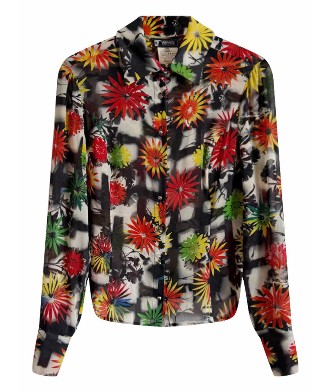 VERSACE JEANS COUTURE Мульти шелковая блузы, фото 1