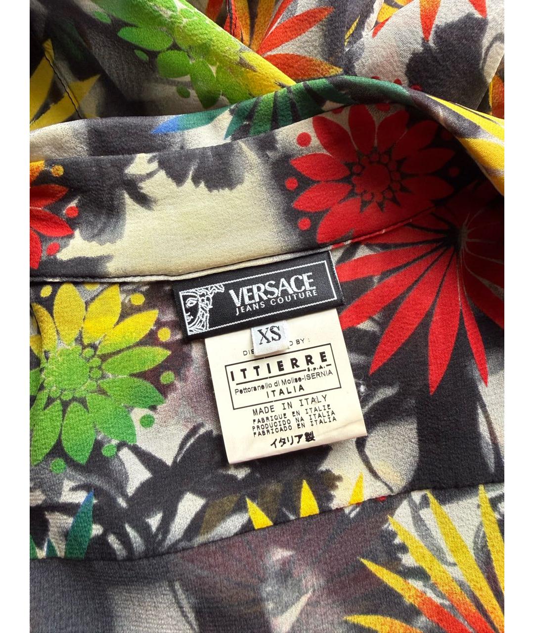 VERSACE JEANS COUTURE Мульти шелковая блузы, фото 2