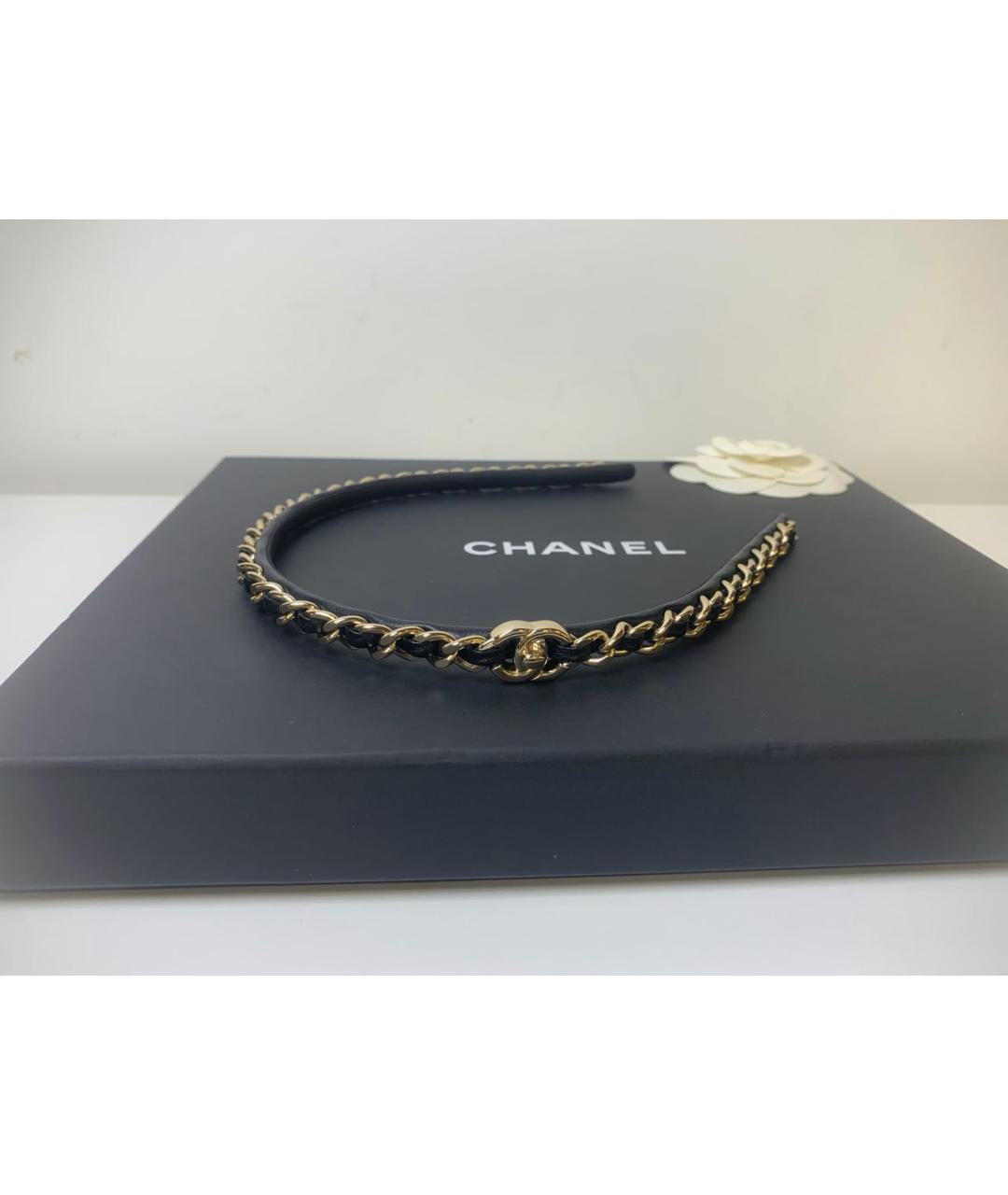 CHANEL Черная диадема, фото 4