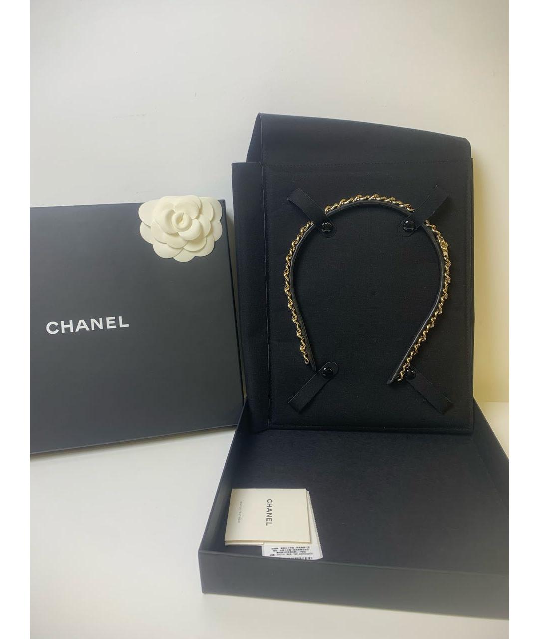 CHANEL Черная диадема, фото 2