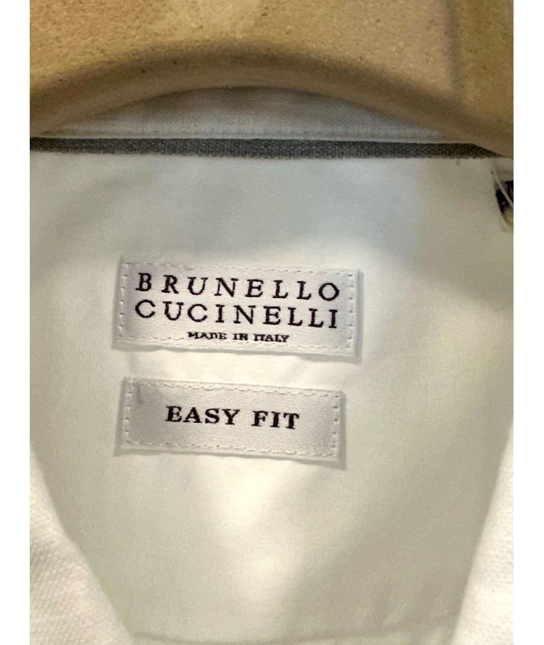 BRUNELLO CUCINELLI Белая льняная кэжуал рубашка, фото 4