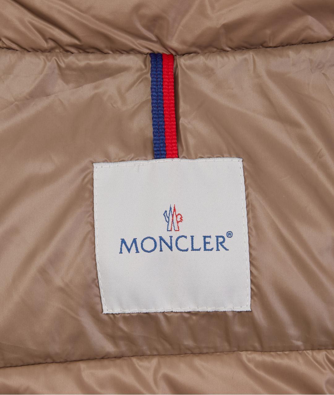 MONCLER Черный полиамидовый пуховик, фото 4