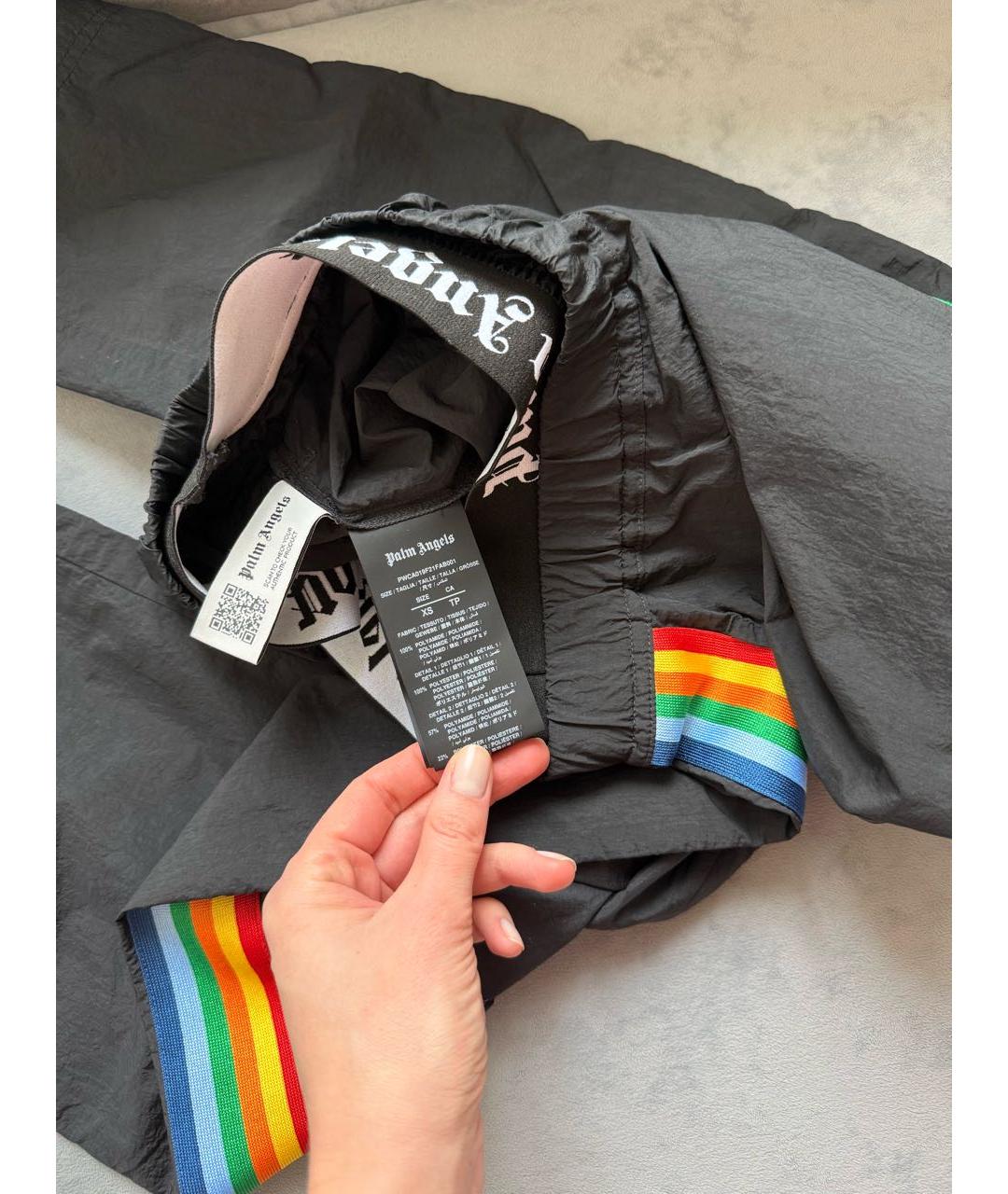 PALM ANGELS Черные прямые брюки, фото 7