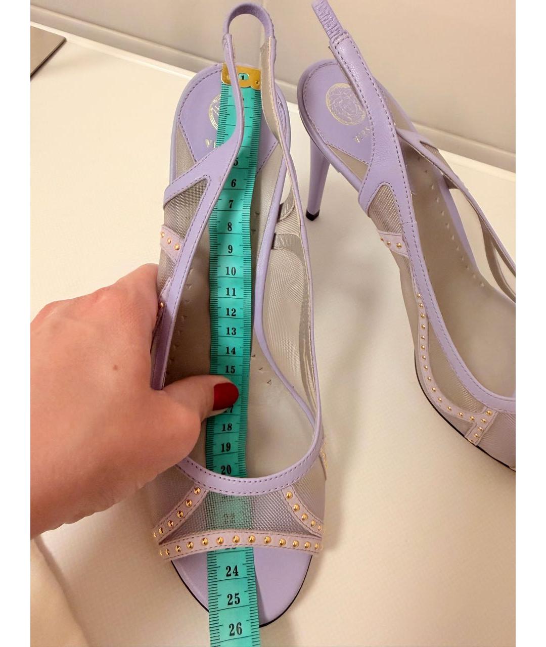 VERSACE Мульти кожаные босоножки, фото 7