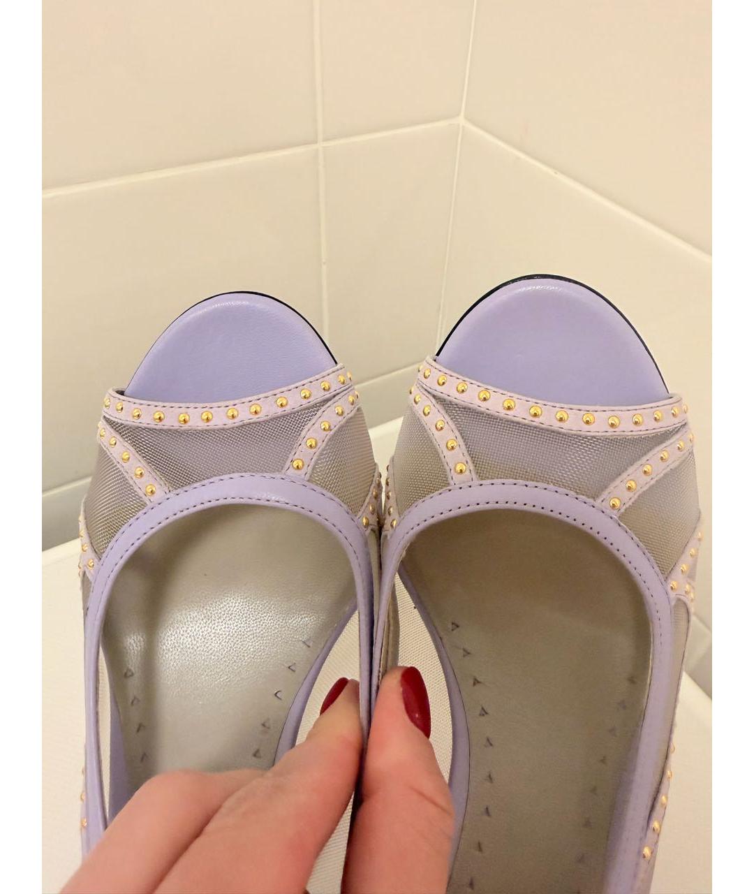 VERSACE Мульти кожаные босоножки, фото 5