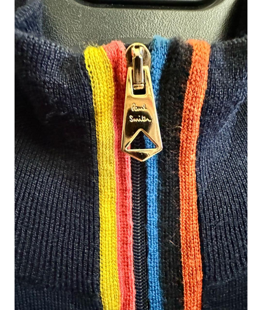 PAUL SMITH Темно-синий шерстяной джемпер / свитер, фото 4