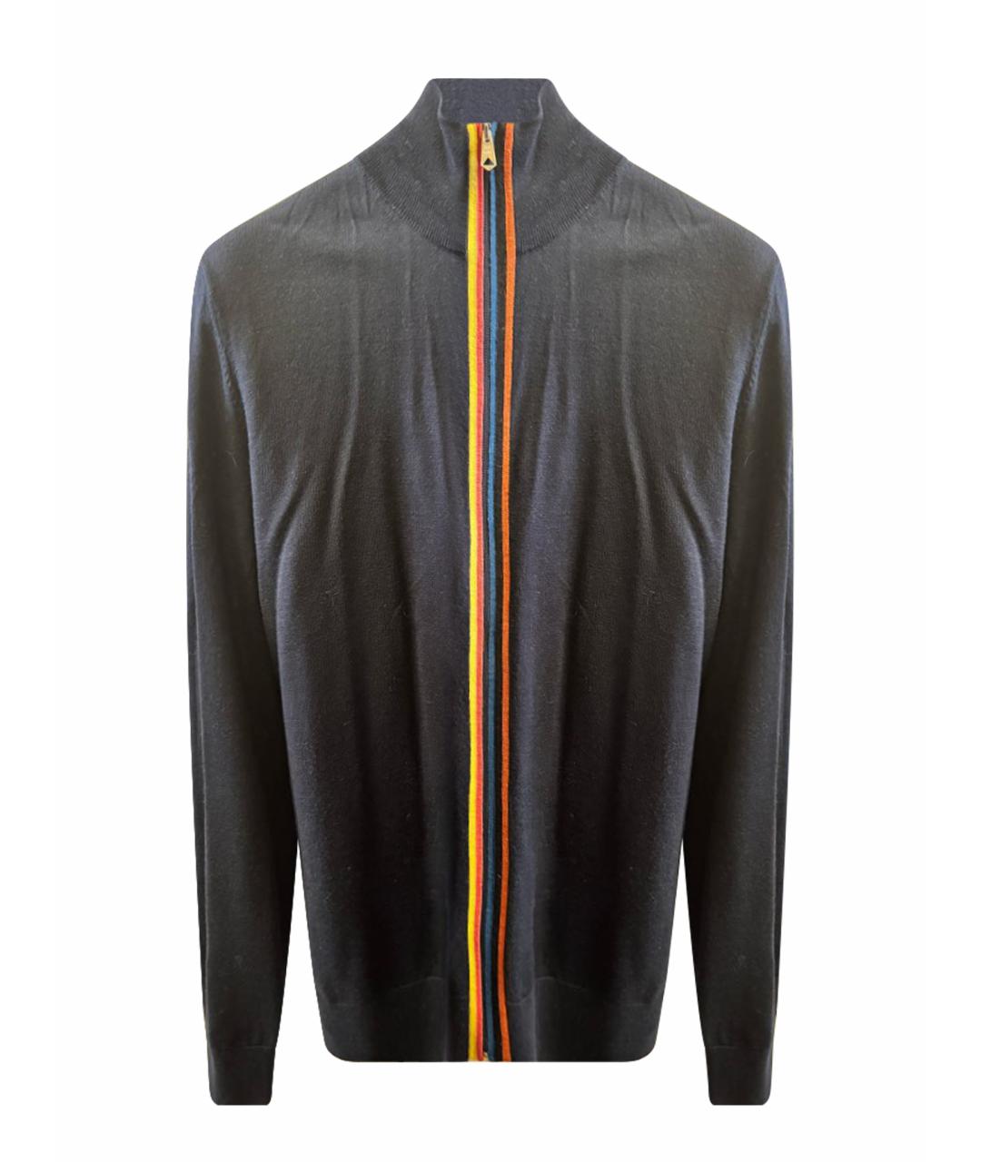 PAUL SMITH Темно-синий шерстяной джемпер / свитер, фото 1