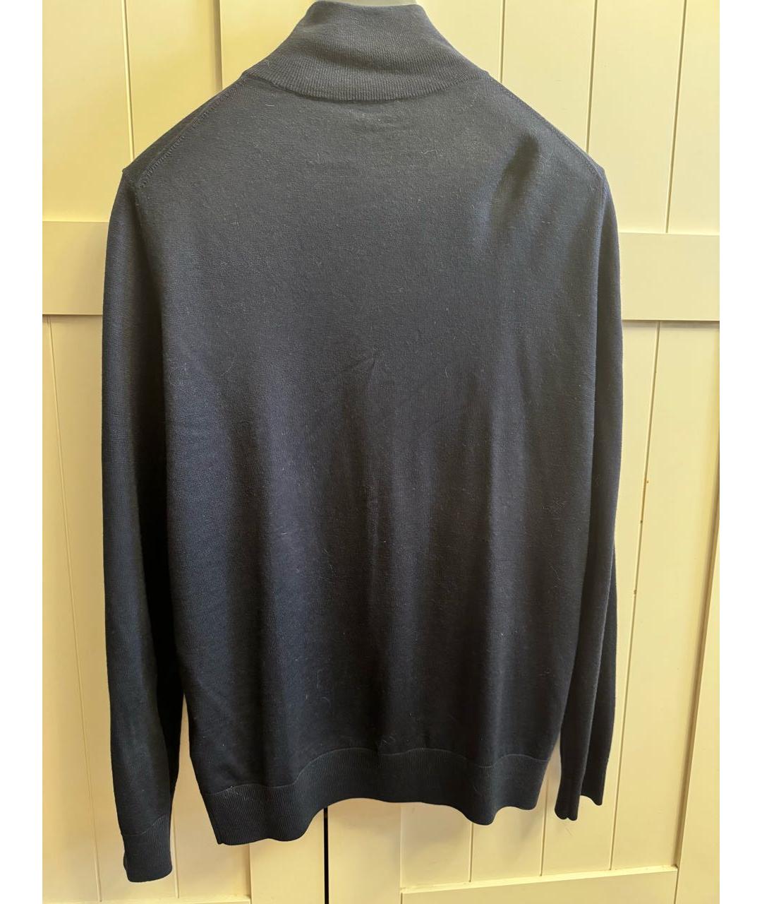 PAUL SMITH Темно-синий шерстяной джемпер / свитер, фото 2