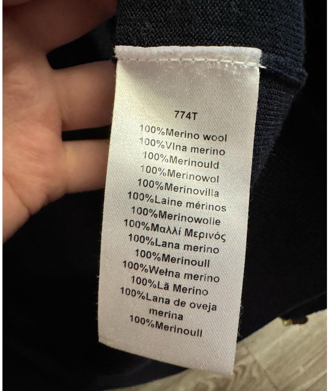 PAUL SMITH Темно-синий шерстяной джемпер / свитер, фото 5