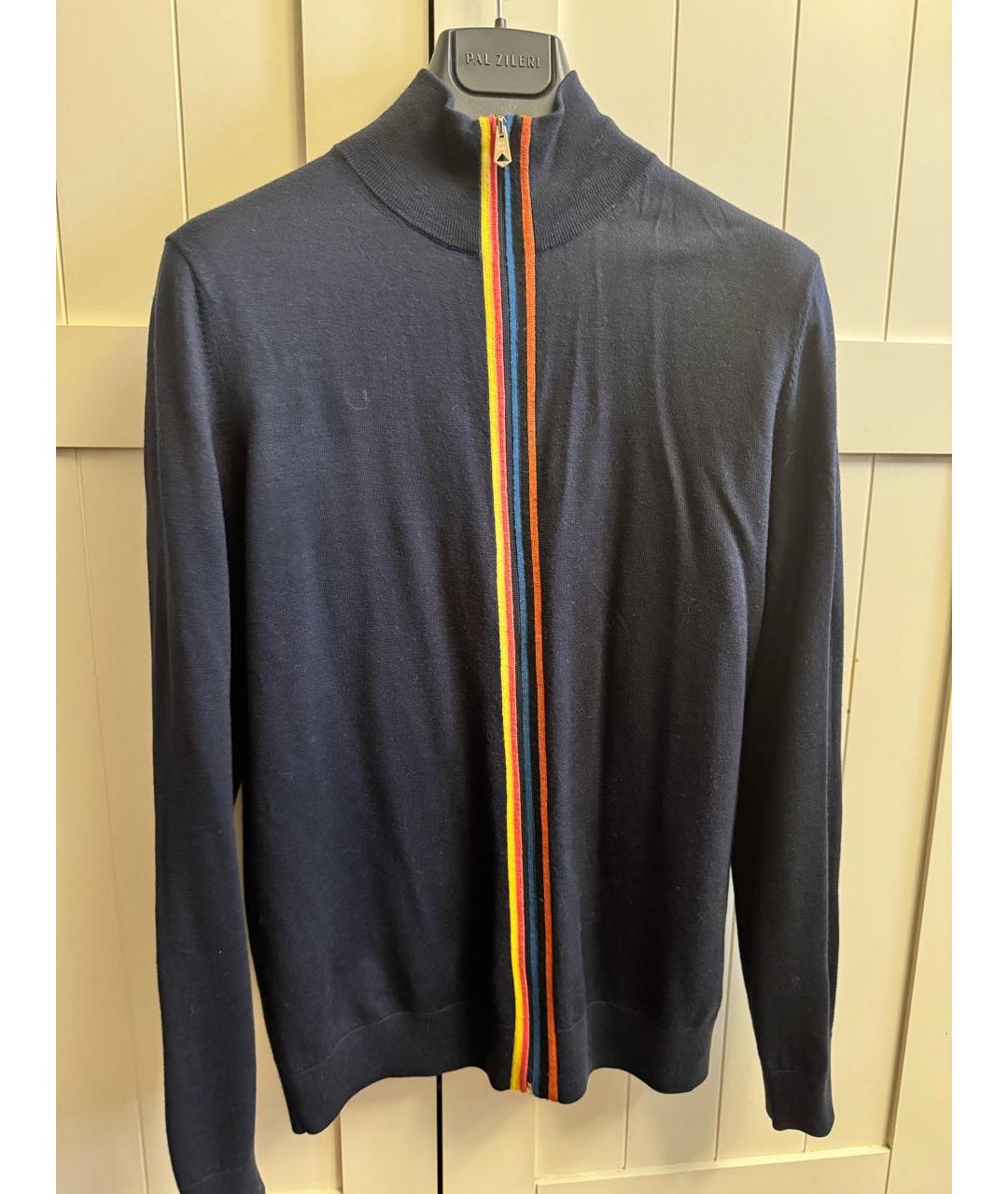 PAUL SMITH Темно-синий шерстяной джемпер / свитер, фото 7
