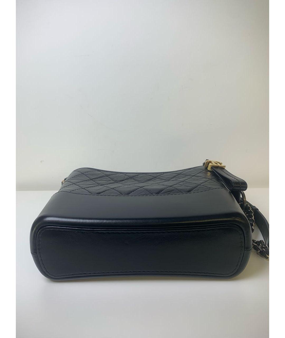 CHANEL Черная кожаная сумка через плечо, фото 3