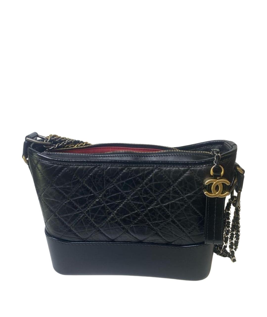 CHANEL Черная кожаная сумка через плечо, фото 1