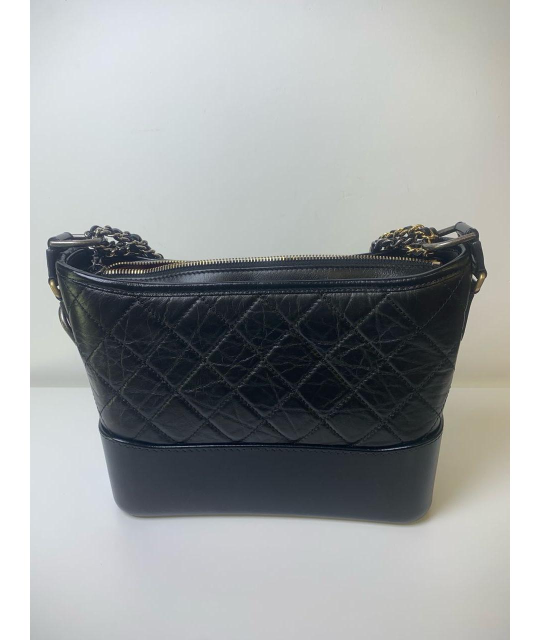 CHANEL Черная кожаная сумка через плечо, фото 4