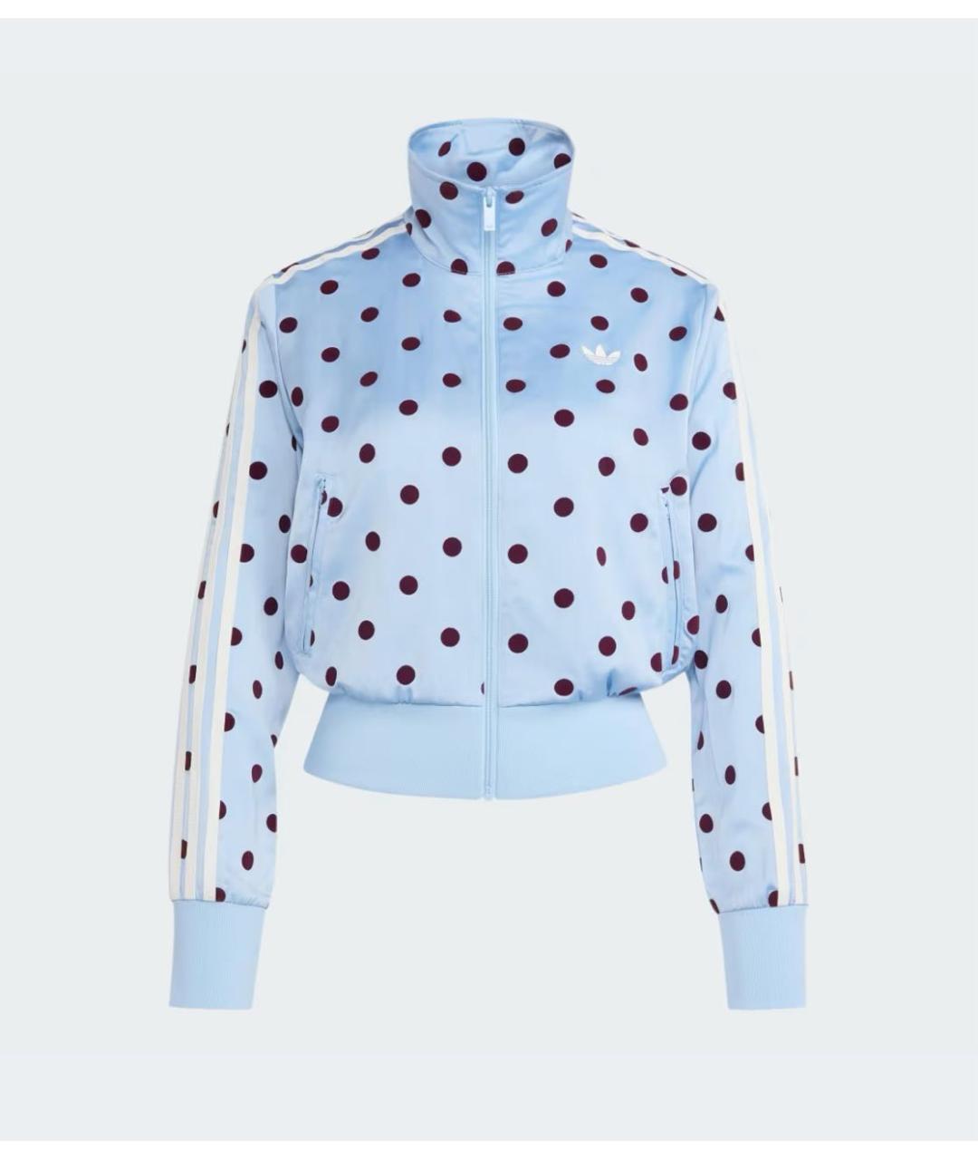 ADIDAS Голубая полиэстеровая спортивная куртка, фото 6