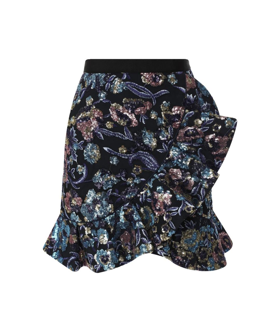 SELF-PORTRAIT Мульти полиэстеровая юбка мини, фото 1