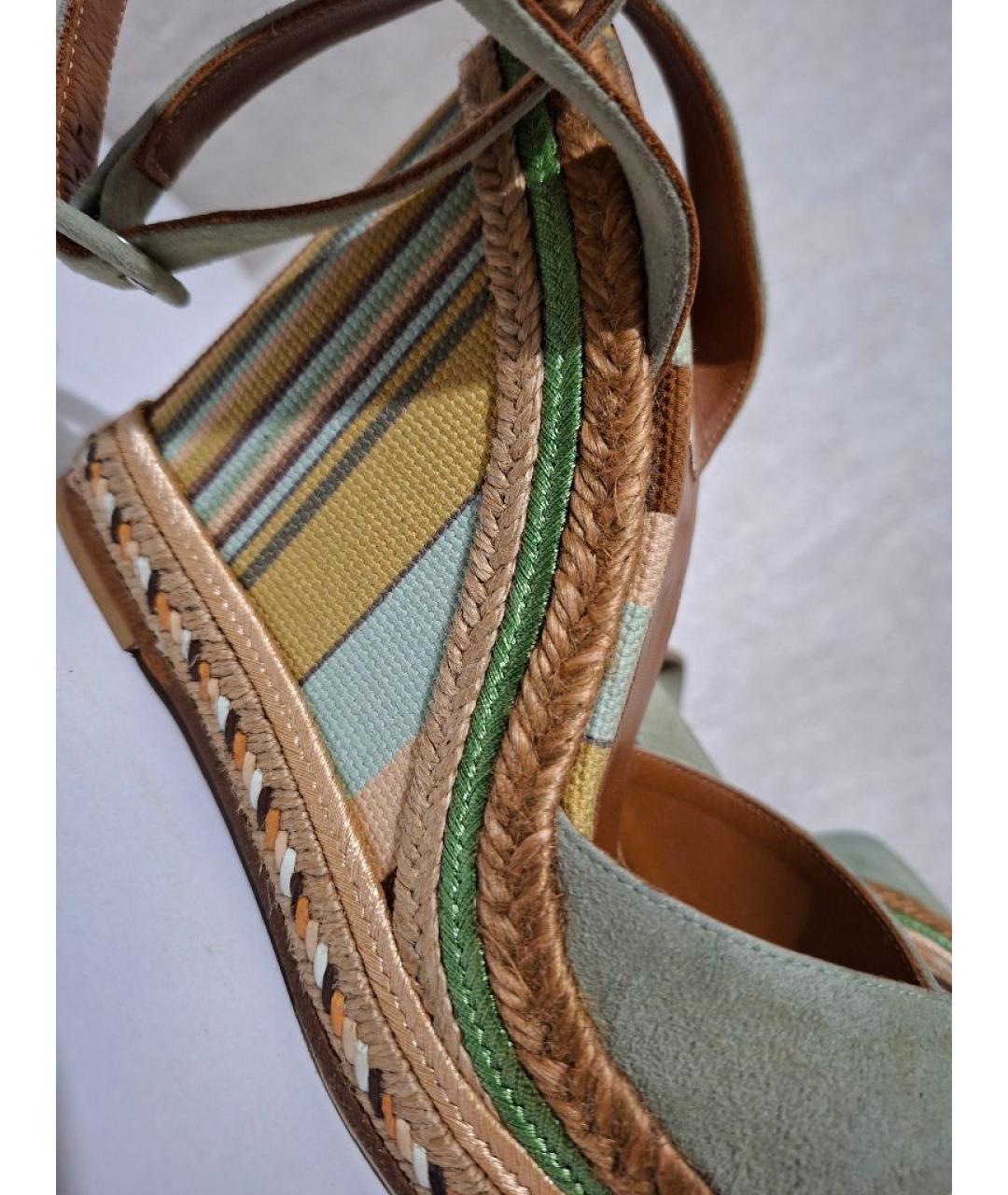 VALENTINO Мульти замшевые босоножки, фото 5