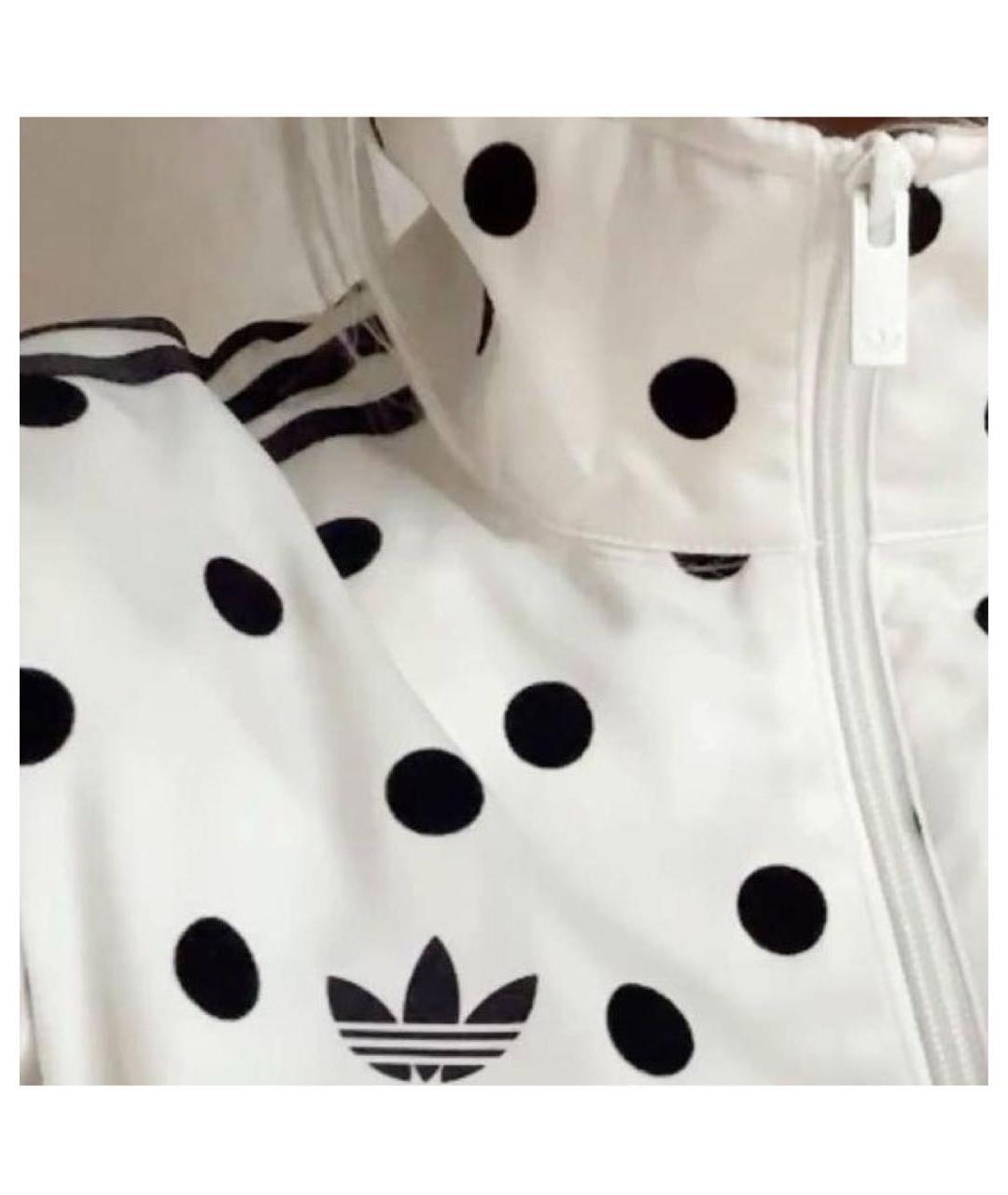 ADIDAS Белая полиэстеровая спортивная куртка, фото 2