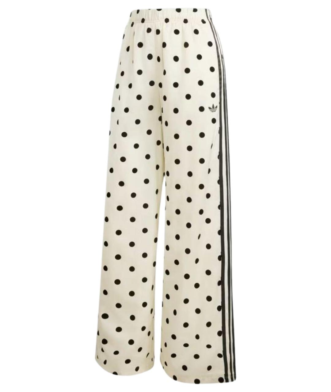ADIDAS Белые полиэстеровые спортивные брюки и шорты, фото 1