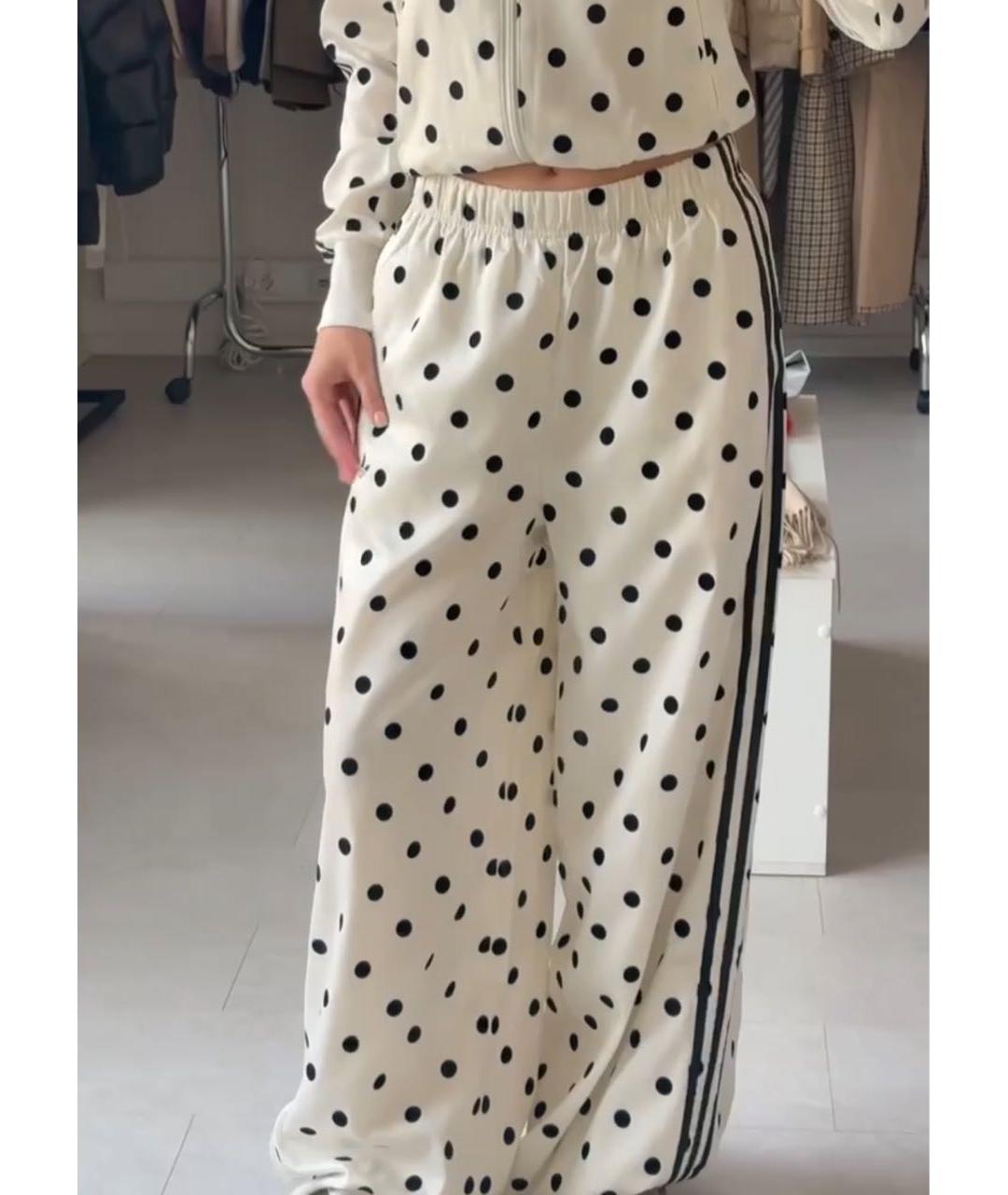 ADIDAS Белые полиэстеровые спортивные брюки и шорты, фото 4