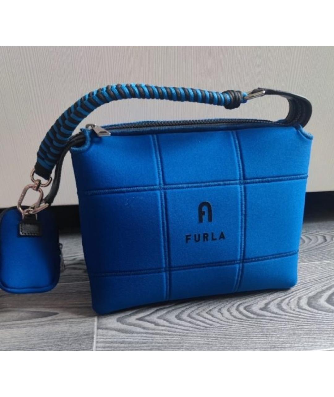 FURLA Синяя сумка через плечо, фото 5