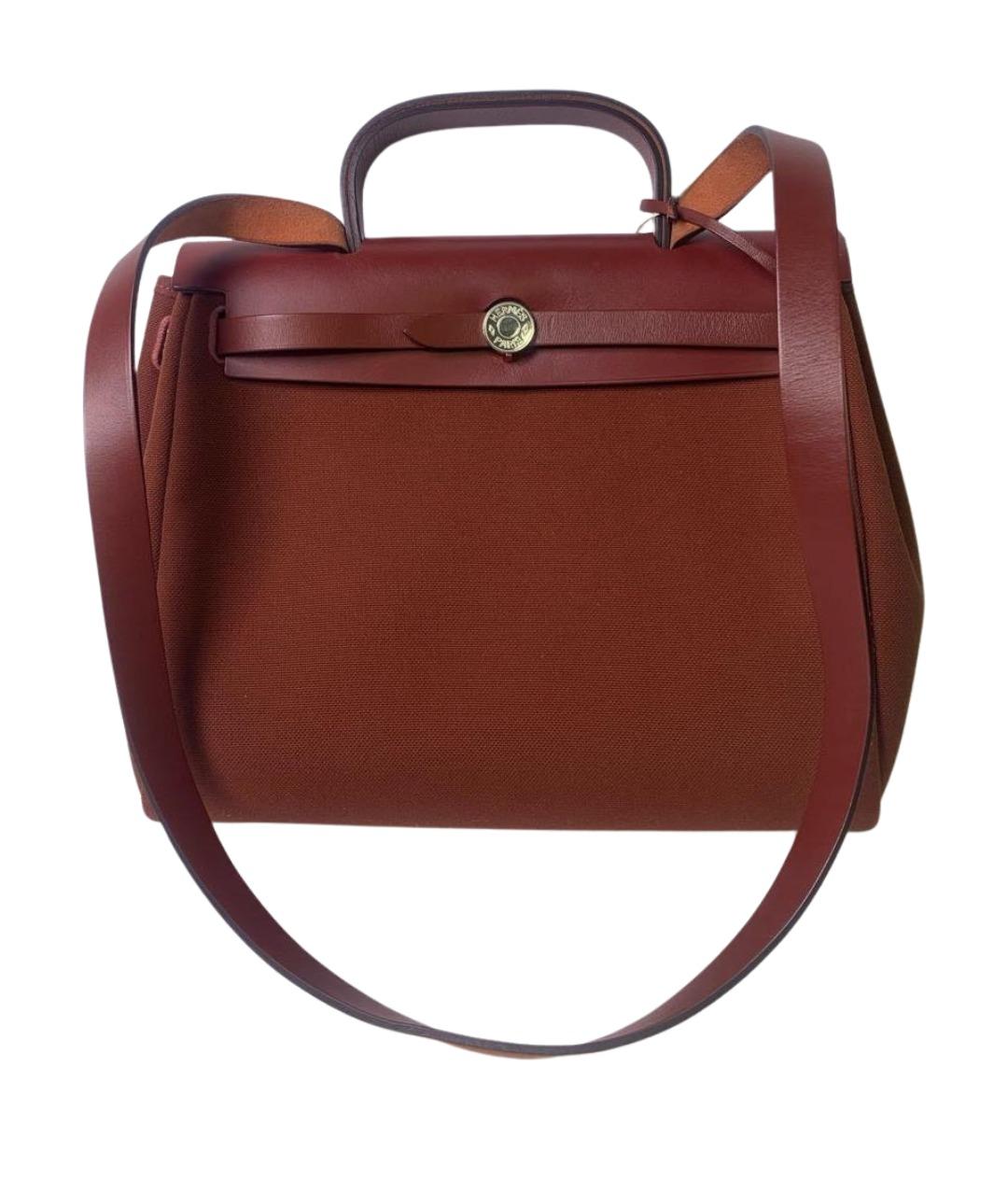 HERMES Бордовая сумка тоут, фото 1