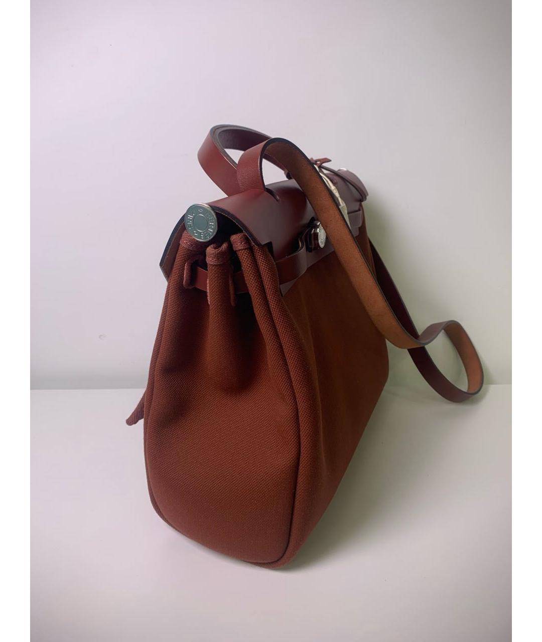 HERMES Бордовая сумка тоут, фото 4