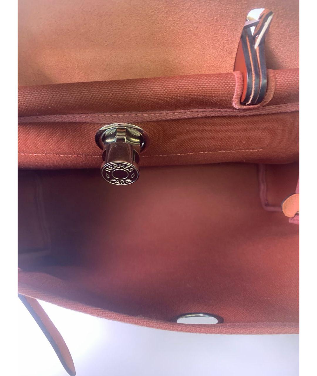 HERMES Бордовая сумка тоут, фото 5