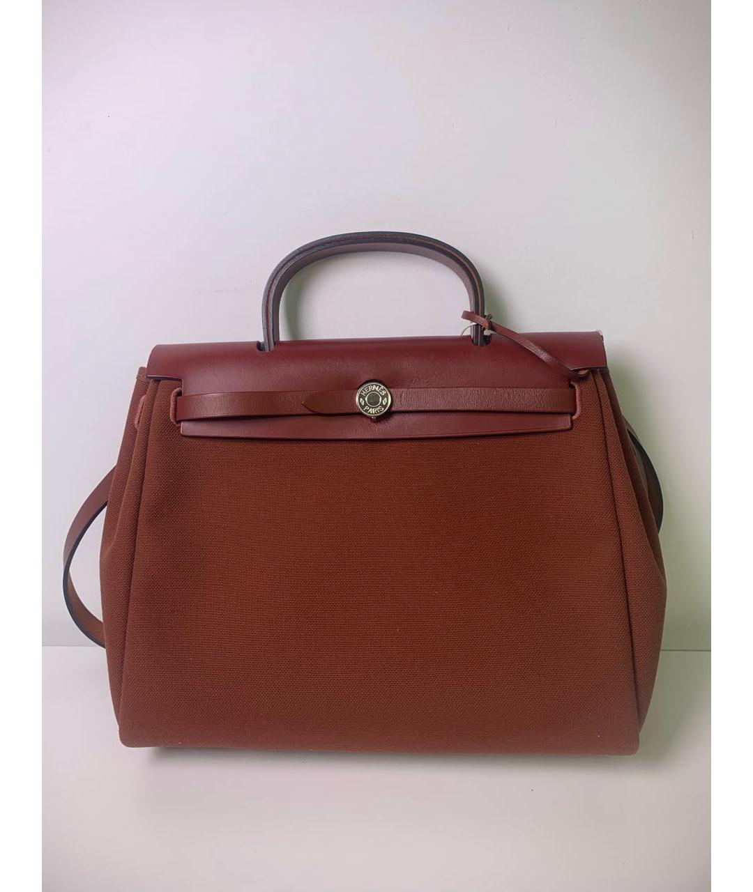 HERMES Бордовая сумка тоут, фото 2