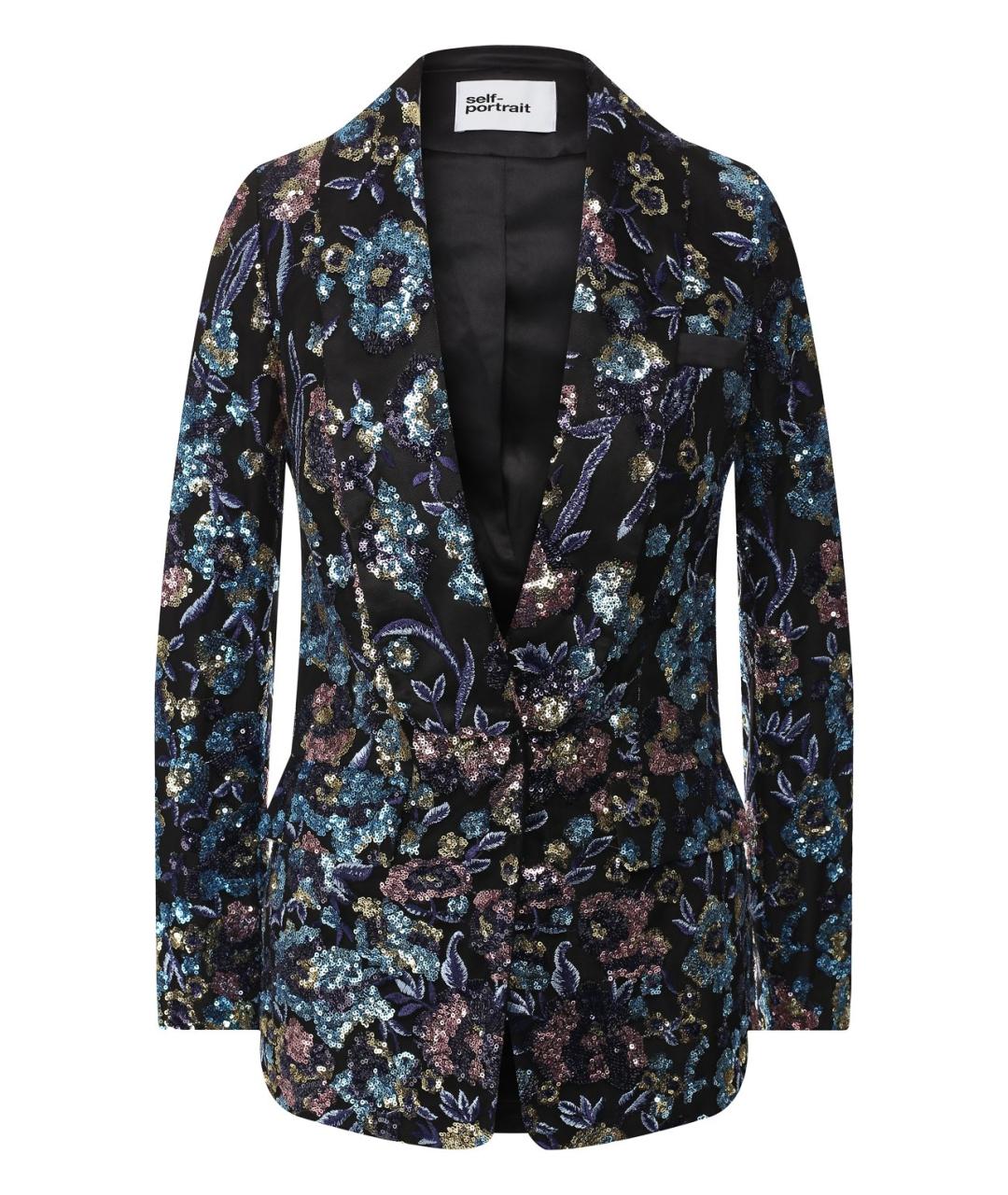 SELF-PORTRAIT Мульти полиэстеровый жакет/пиджак, фото 1