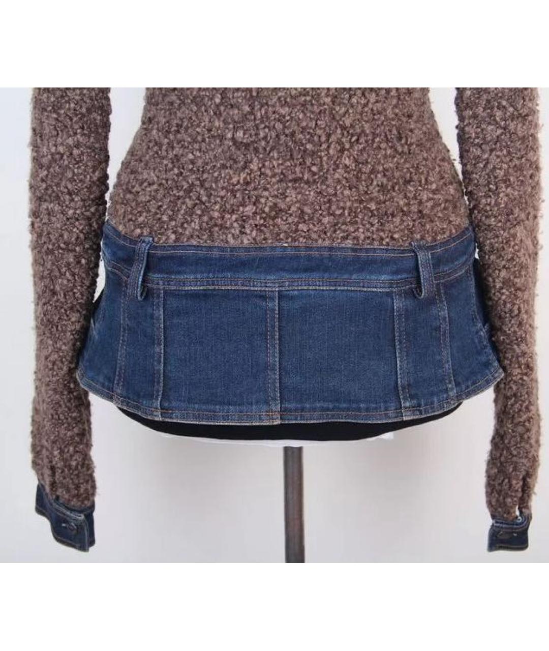 CHRISTIAN DIOR Бежевый твидовый жакет/пиджак, фото 7