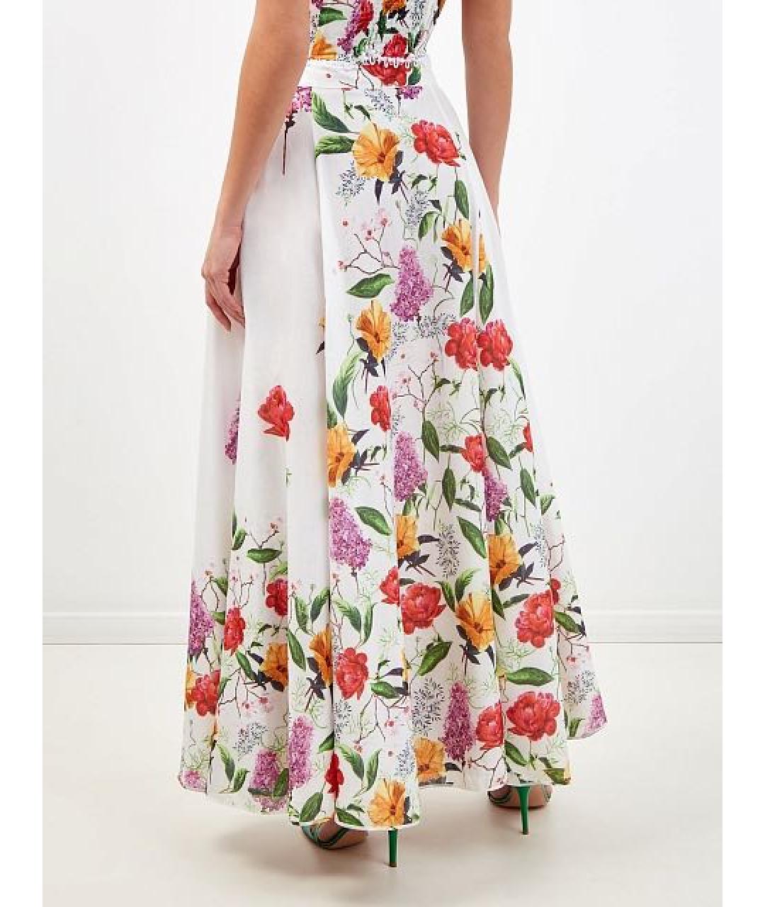 CHARO RUIZ Белая хлопковая юбка макси, фото 3