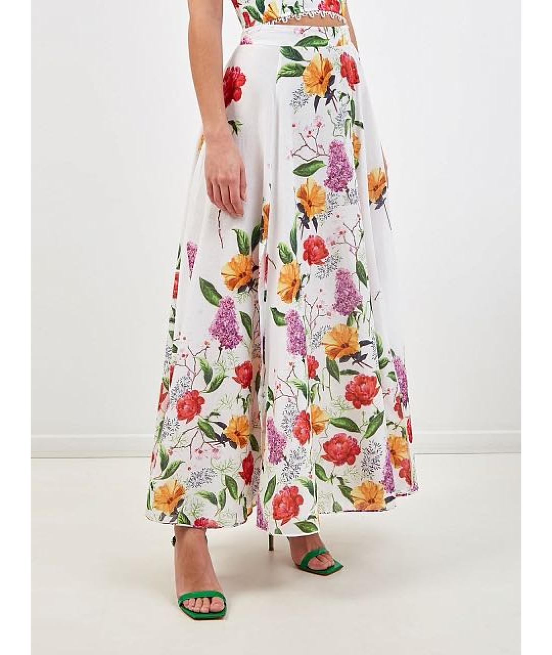 CHARO RUIZ Белая хлопковая юбка макси, фото 2