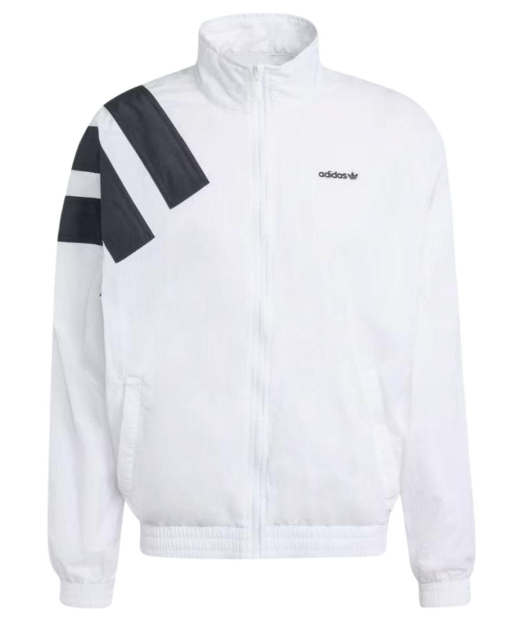 ADIDAS Белая полиэстеровая спортивная куртка, фото 1