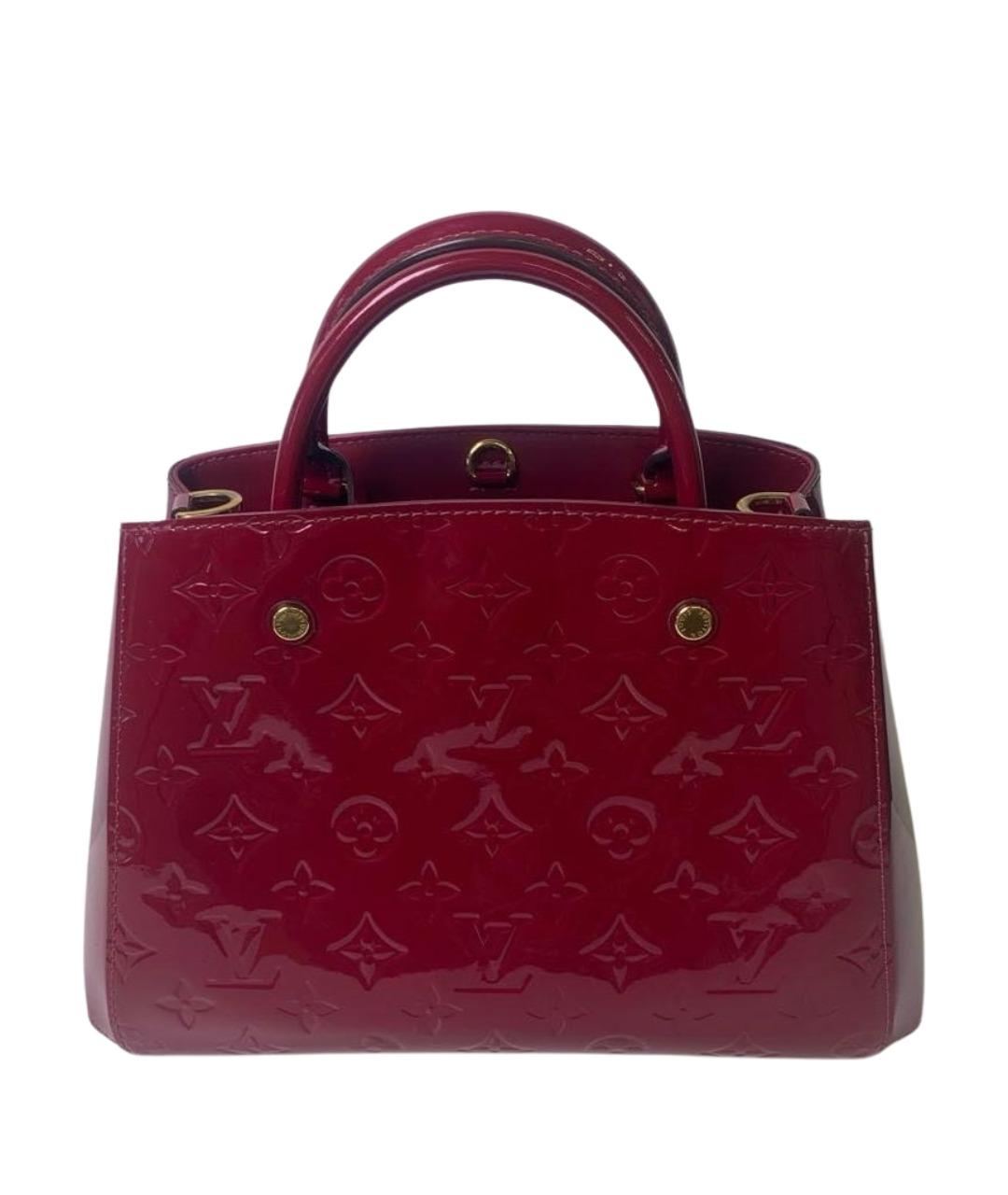 LOUIS VUITTON Красная сумка тоут из лакированной кожи, фото 1