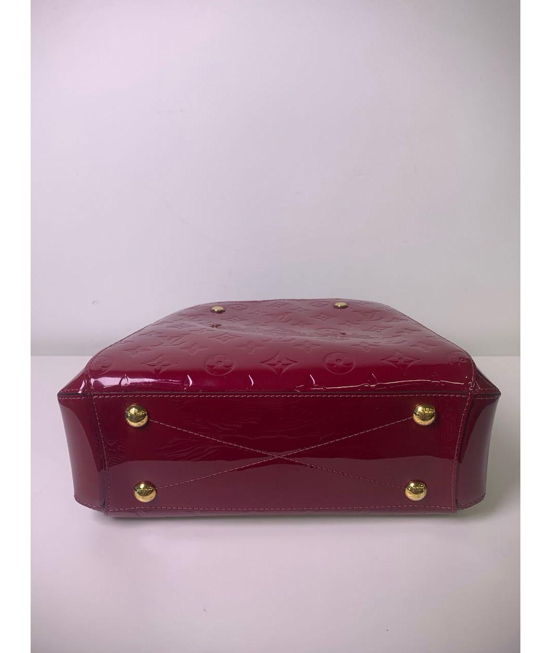 LOUIS VUITTON Красная сумка тоут из лакированной кожи, фото 3