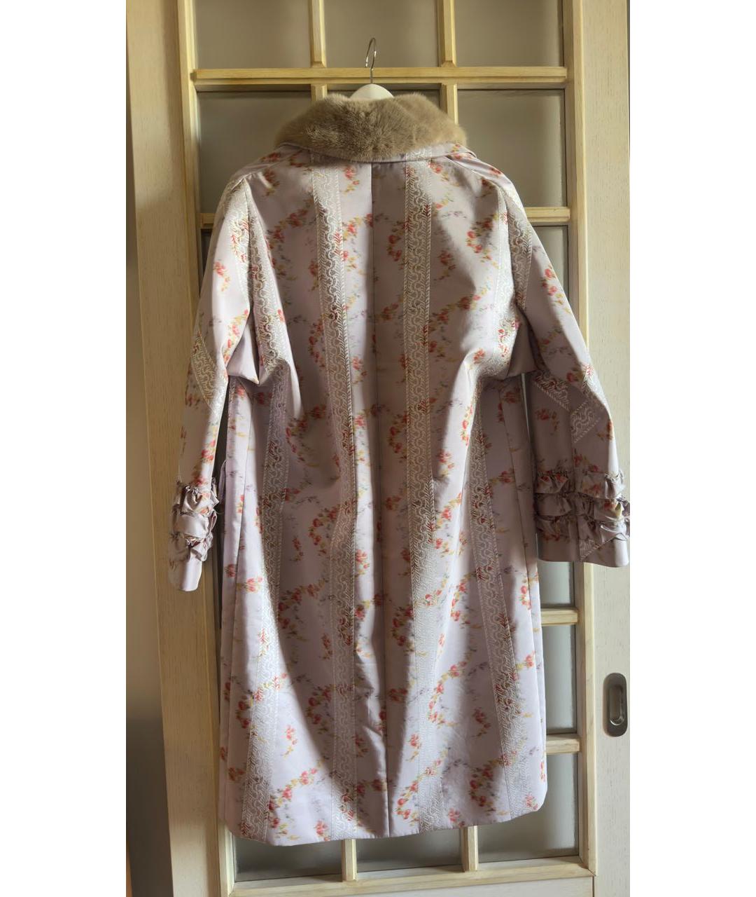 MIU MIU Розовое полиэстеровое пальто, фото 7