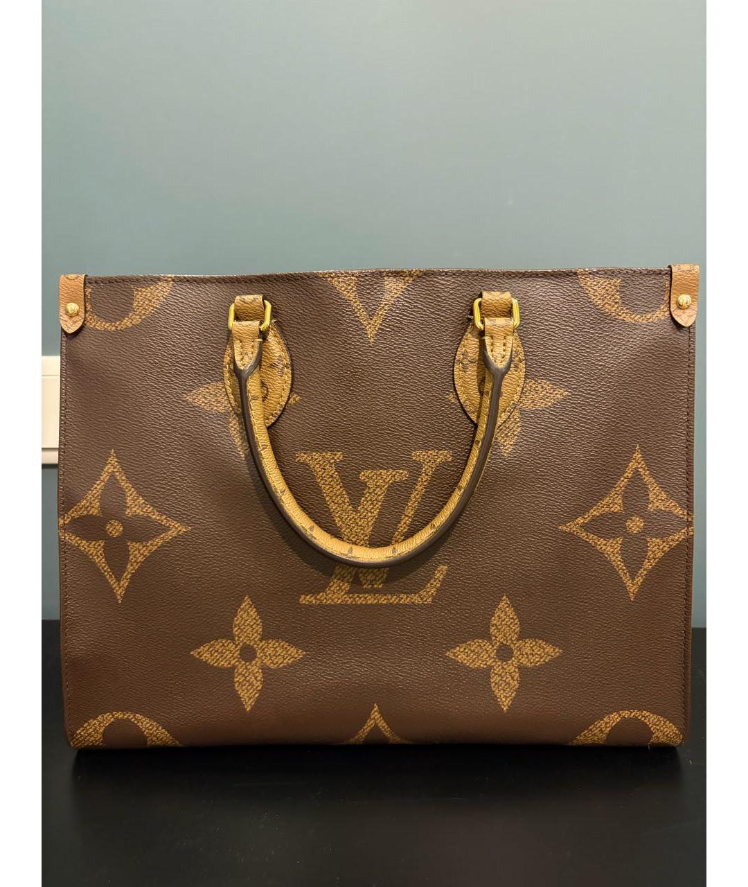 LOUIS VUITTON Коричневая сумка тоут, фото 5