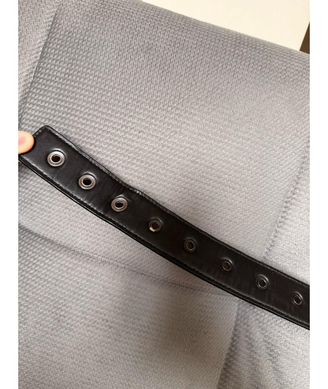 BOTTEGA VENETA Черный кожаный ремень, фото 4